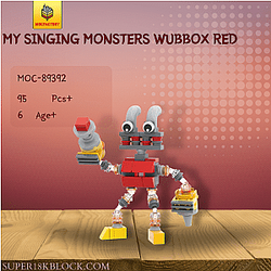 MOC Factory 89392 My Singing Monsters Wubbox Red