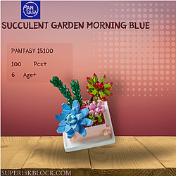 Pantasy 15100 Succulent Garden Morning Blue