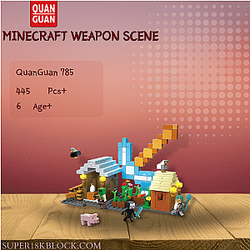 QUANGUAN 785 Minecraft Weapon Scene
