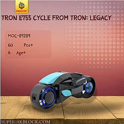 MOC Factory 89289 Tron E755 Cycle from Tron: Legacy