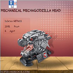 ZHEGAO 687403 Mechanical Mechagodzilla Head