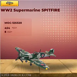 MOC Factory 125320 WW2 Supermarine SPITFIRE