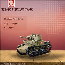 Sluban M38-B0711 M13/40 Medium Tank