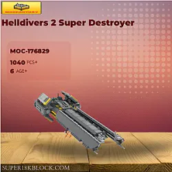 MOC Factory 176829 Helldivers 2 Super Destroyer