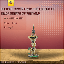 MOC Factory 139323 C9382 Sheikah Tower from The Legend of Zelda Breath of the Wild