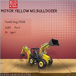 MOULD KING 17036 Motor Yellow No.Bulldozer