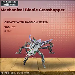 CREATE WITH PASSION 212228 Mechanical Bionic Grasshopper