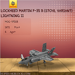 MOC Factory 59318 Lockheed Martin F-35 B (STOVL Variant) Lightning II