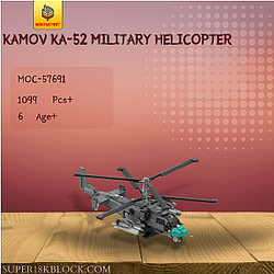 MOC Factory 57691 Kamov KA-52 Military Helicopter