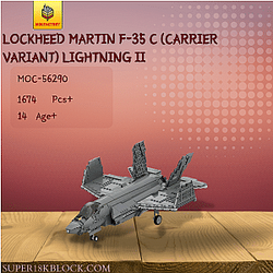 MOC Factory 56290 Lockheed Martin F-35 C (Carrier Variant) Lightning II
