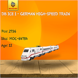 MOC Factory 64784 DB ICE 1 - German High-Speed Train