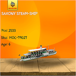MOC Factory 79027 Saxony Steam-Ship