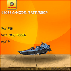 MOC Factory 90066 42066 C-model BATTLESHIP