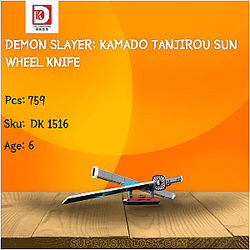 DK 1516 Demon Slayer: Kamado Tanjirou Sun Wheel Knife