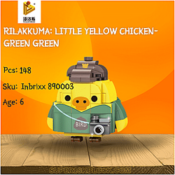PANLOSBRICK 890003 Rilakkuma: Little Yellow Chicken-Green Green
