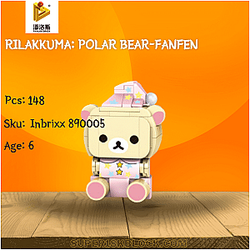 PANLOSBRICK 890005 Rilakkuma: Polar Bear-Fanfen