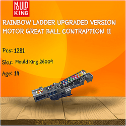 MOULD KING 26009 Rainbow Ladder Upgraded Version Motor Great Ball Contraption Ⅱ