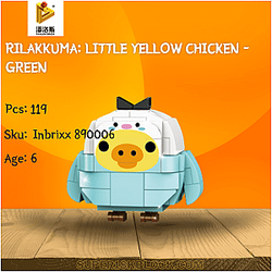 PANLOSBRICK 890006 Rilakkuma: Little Yellow Chicken - Green