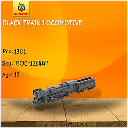 MOC Factory 126447 Black Train Locomotive