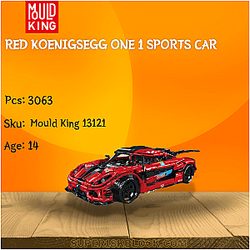 MOULD KING 13121 Red Koenigsegg One 1 Sports Car