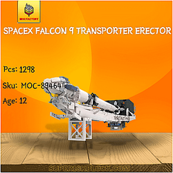 MOC Factory 89464 SpaceX Falcon 9 Transporter Erector