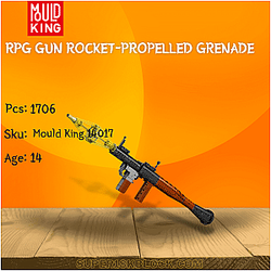 MOULD KING 14017 RPG Gun Rocket-propelled Grenade