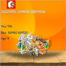 SEMBO 609321 Digimon: Zombie Greymon