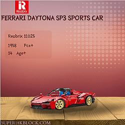 REOBRIX 11025 Ferrari Daytona SP3 Sports Car