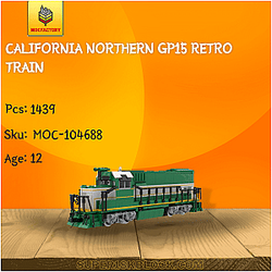 MOC Factory 104688 California Northern GP15 Retro Train
