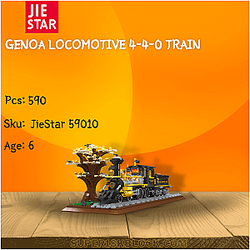 JIESTAR 59010 Genoa Locomotive 4-4-0 Train