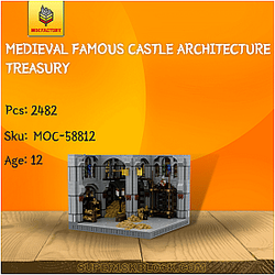 MOC Factory 58812 Medieval Famous Castle Architecture Treasury