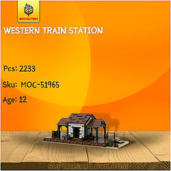 MOC Factory 51965 Western Train Station
