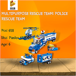 PANLOSBRICK 659005 Multipurpose Rescue Team: Police Rescue Team