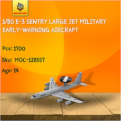MOC Factory 128557 1/80 E-3 Sentry Large Jet Military Early-warning Aircraft