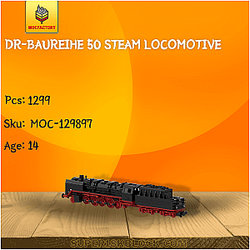 MOC Factory 129897 DR-Baureihe 50 Steam Locomotive