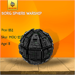 MOC Factory 113837 Borg Sphere Warship
