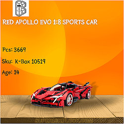 K-Box 10519 Red Apollo EVO 1:8 Sports Car