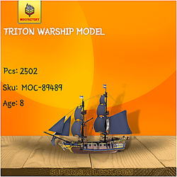 MOC Factory 89489 Triton Warship Model
