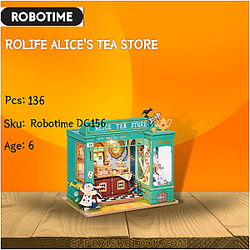Robotime DG156 Rolife Alice's Tea Store