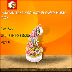 SEMBO 611050 Huayan Tea Language Flower Music Box