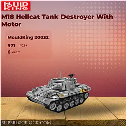 MOULD KING 20032 M18 Hellcat Tank Destroyer With Motor