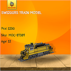 MOC Factory 87389 SW1200RS Train Model