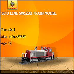 MOC Factory 87387 SOO Line SW1200 Train Model