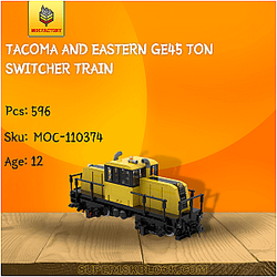 MOC Factory 110374 Tacoma And Eastern GE45 Ton Switcher Train