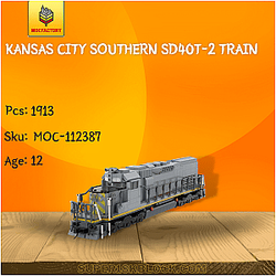 MOC Factory 112387 Kansas City Southern SD40T-2 Train