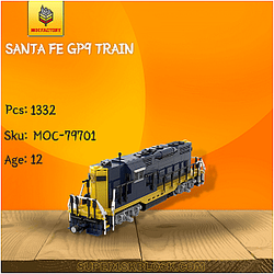MOC Factory 79701 Santa Fe GP9 Train