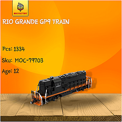 MOC Factory 79703 Rio Grande GP9 Train