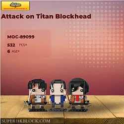 MOC Factory 89099 Attack on Titan Blockhead