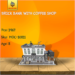 MOC Factory 10811 Brick Bank with Coffee Shop