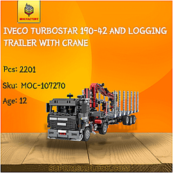 MOC Factory 107270 Iveco Turbostar 190-42 and Logging Trailer with Crane